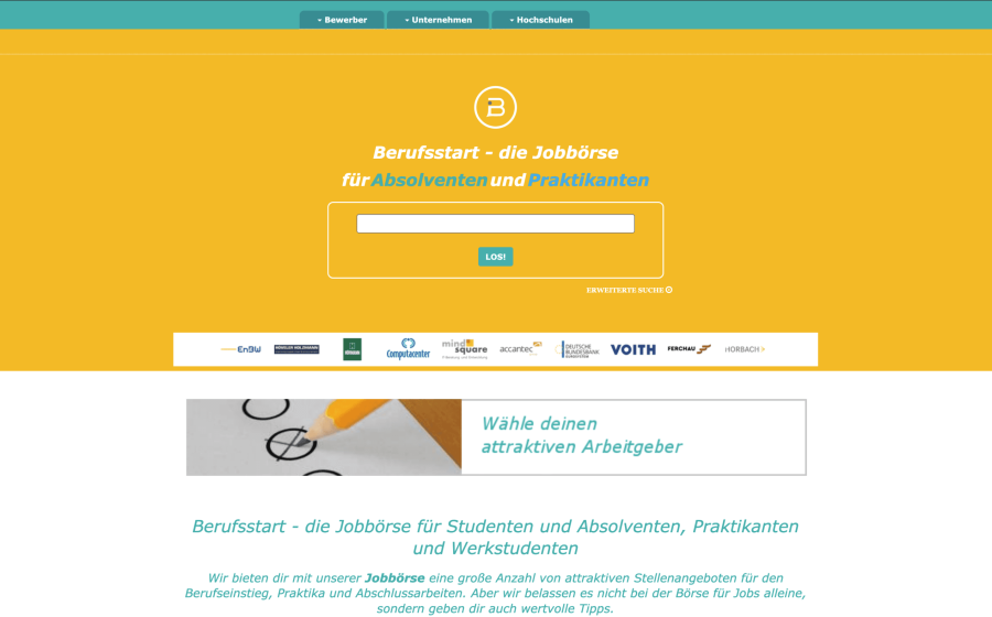 Serverumgebung, die MoinAdmin für berufsstart.de betreibt
